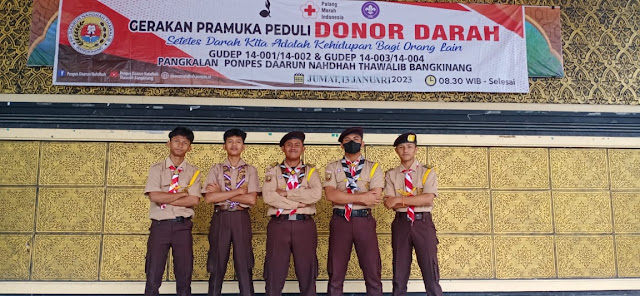 Santri dan Guru Pondok Pesantren Daarun Nahdhah  Antusias Lakukan Donor Darah